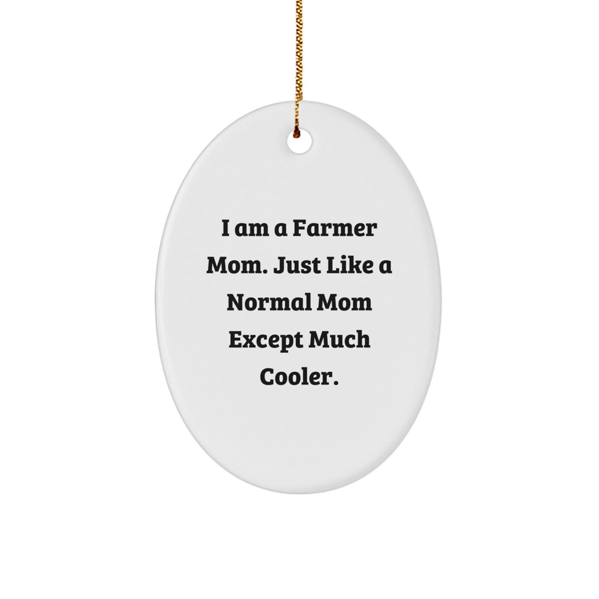 Farmer Mom Keepsake Christmas Ornament for Him Gift - Image 1