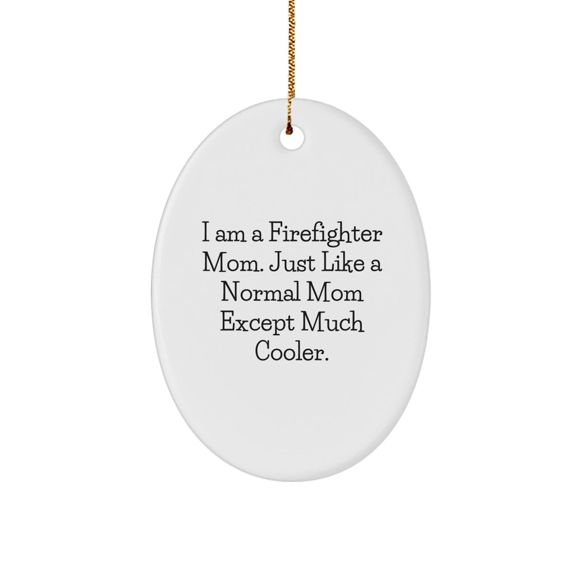Firefighter Keepsake Christmas Ornament for Him Gift Mom Pride - Image 1
