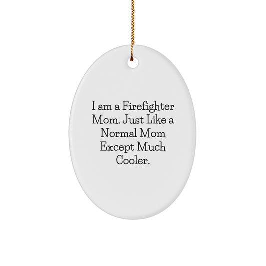 Firefighter Keepsake Christmas Ornament for Him Gift Mom Pride - Image 1