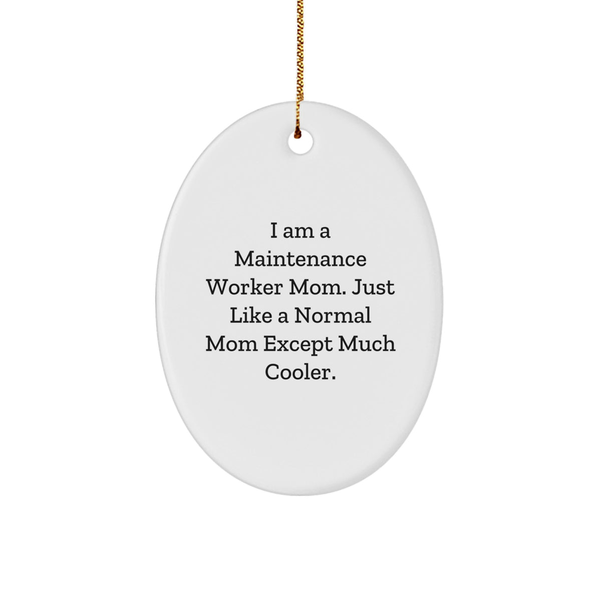 Maintenance Worker Keepsake Holiday Christmas Ornament for Him Gift - Image 1