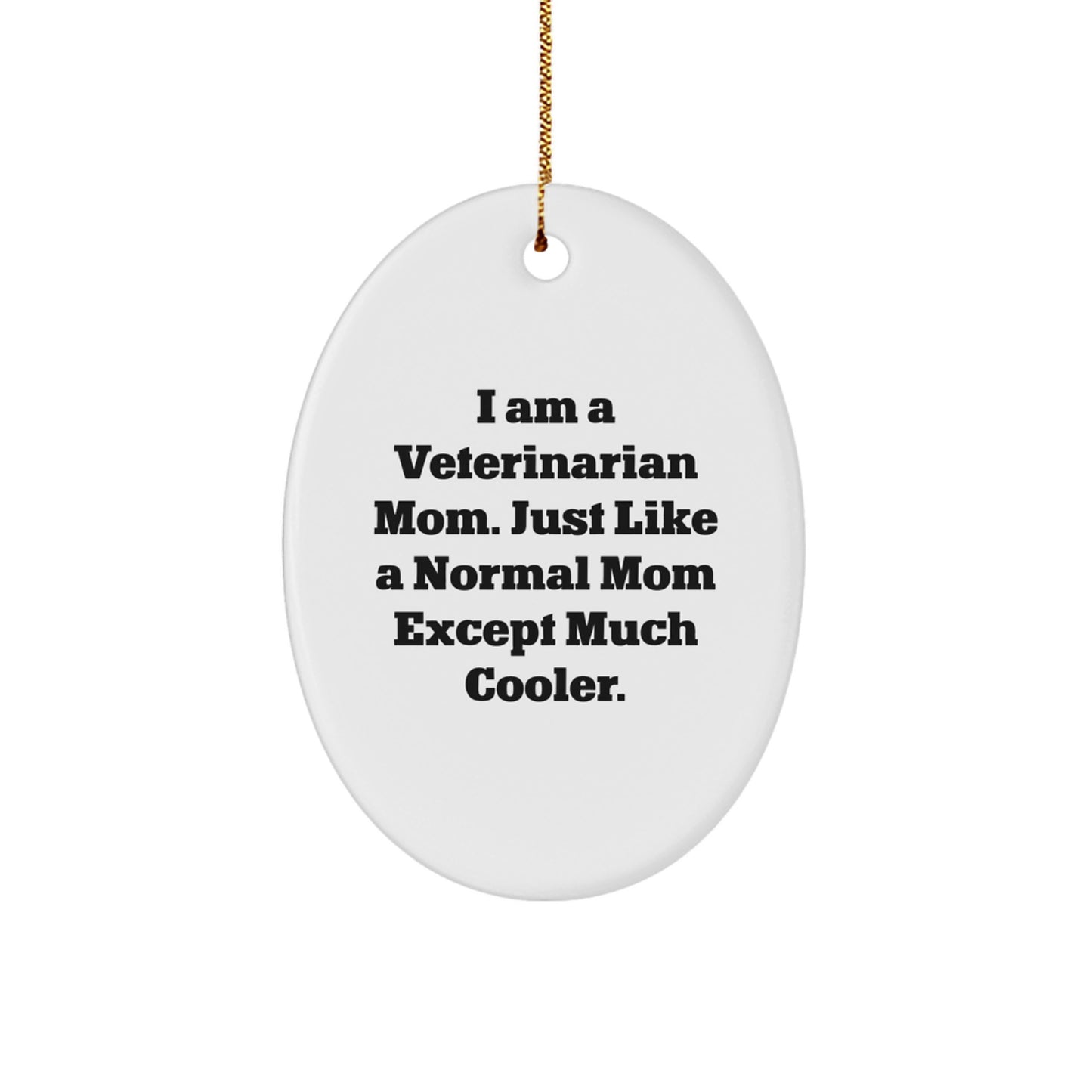 Veterinarian Oval Ornament for Coworkers Idea Christmas Gift - Image 1