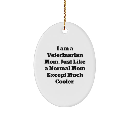 Veterinarian Oval Ornament for Coworkers Idea Christmas Gift - Image 1