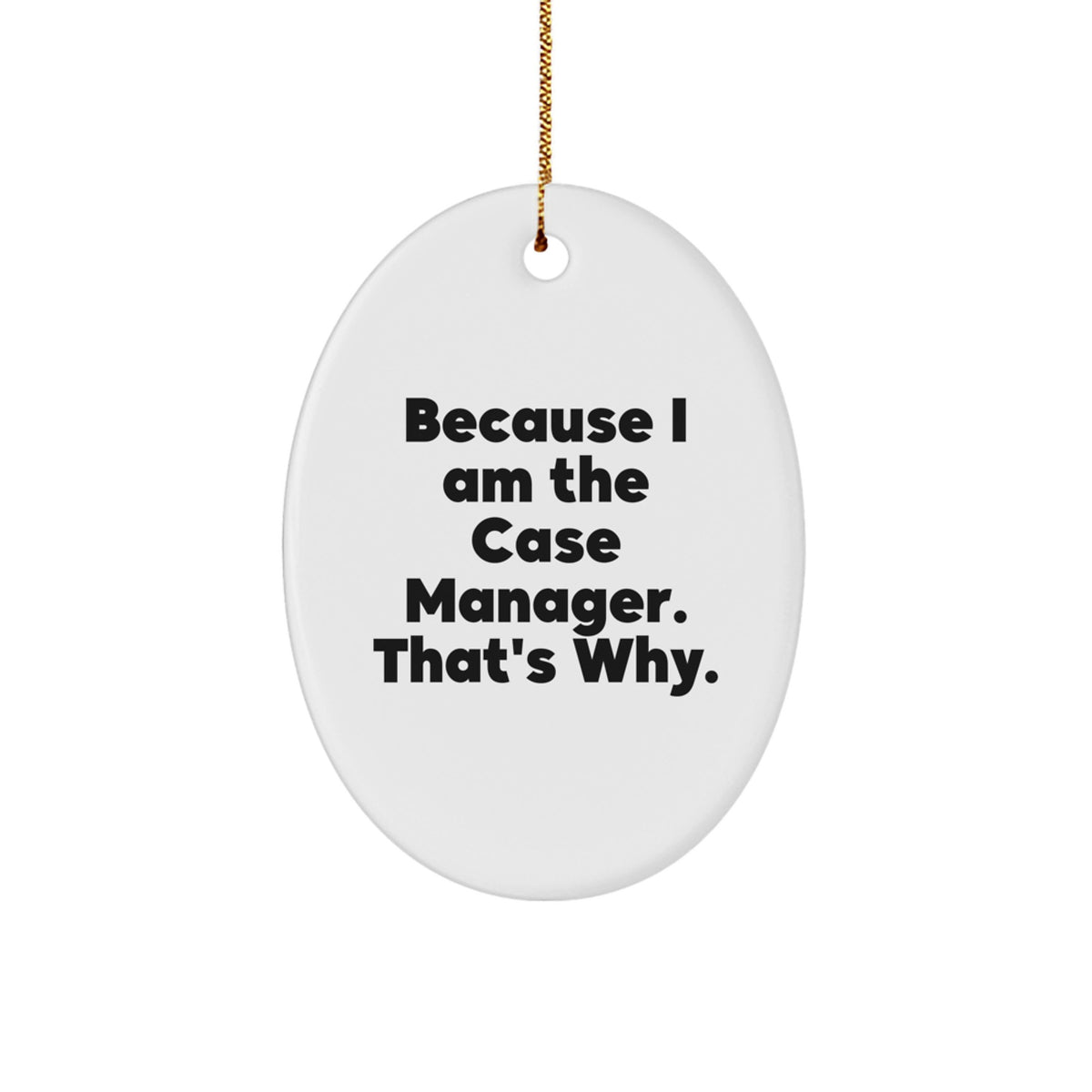 Professional Case Manager Keepsake Christmas Ornament for Him Gift - Image 1