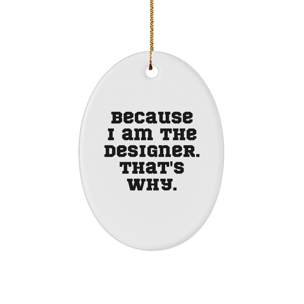 Bold Designer Christmas Ornament Surprise for Roommates Gift - Image 1