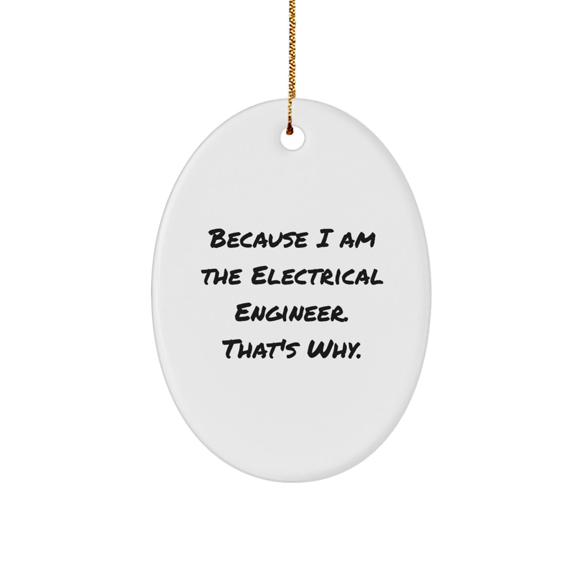 Witty Electrical Engineer Christmas Ornament Gift for Roommates - Image 1