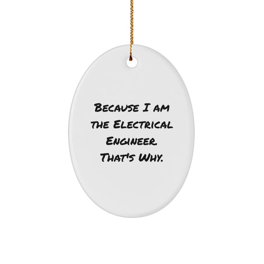 Witty Electrical Engineer Christmas Ornament Gift for Roommates - Image 1