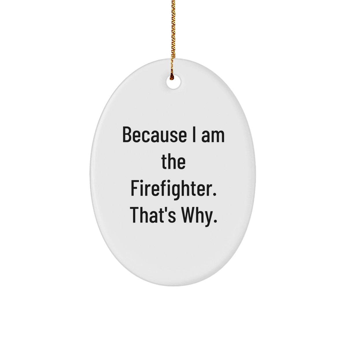 Heroic Firefighter Keepsake Christmas Ornament for Him Special Gift - Image 1