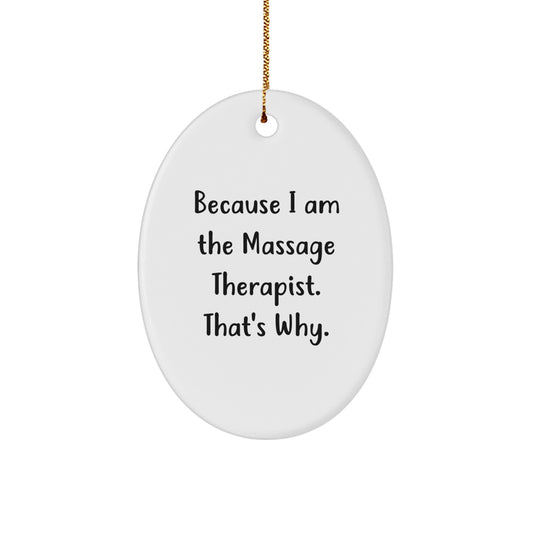 Christmas Gift for Her Massage Therapist Present Ornament - Image 1