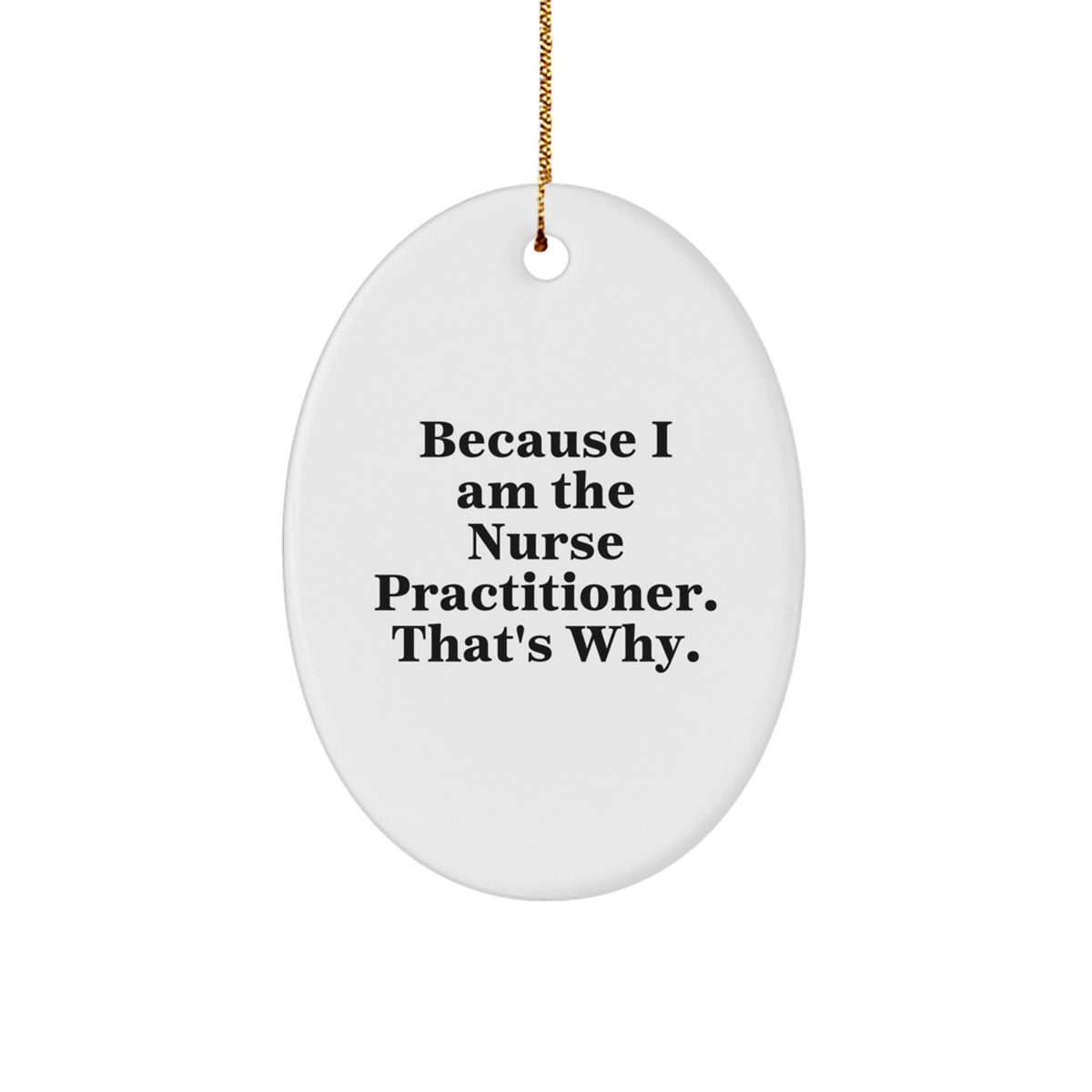 Nurse Practitioner Keepsake Christmas Ornament for Him Gift - Image 1