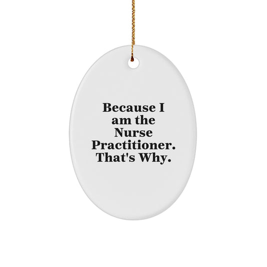 Nurse Practitioner Keepsake Christmas Ornament for Him Gift - Image 1