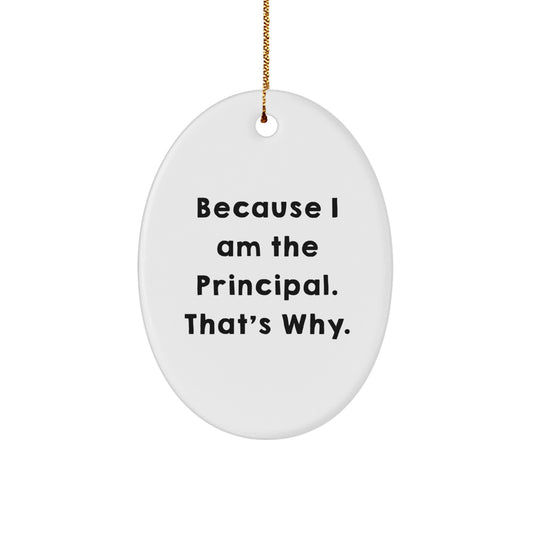 Witty Christmas Ornament Gift for Friends - Principal Holiday Keepsake - Image 1