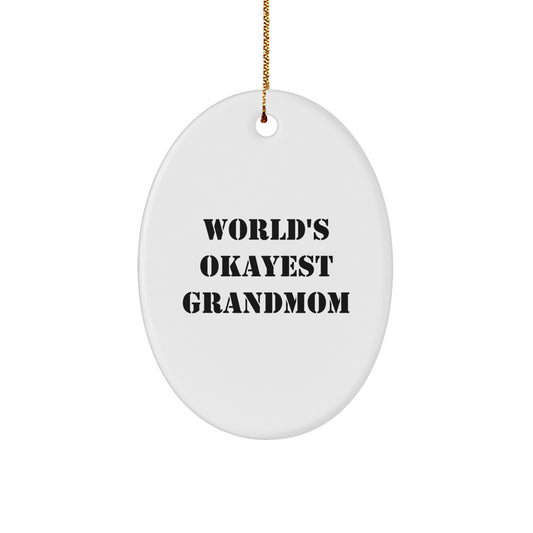 Grandmom Christmas Ornament Idea for Coworkers Gift - Image 1