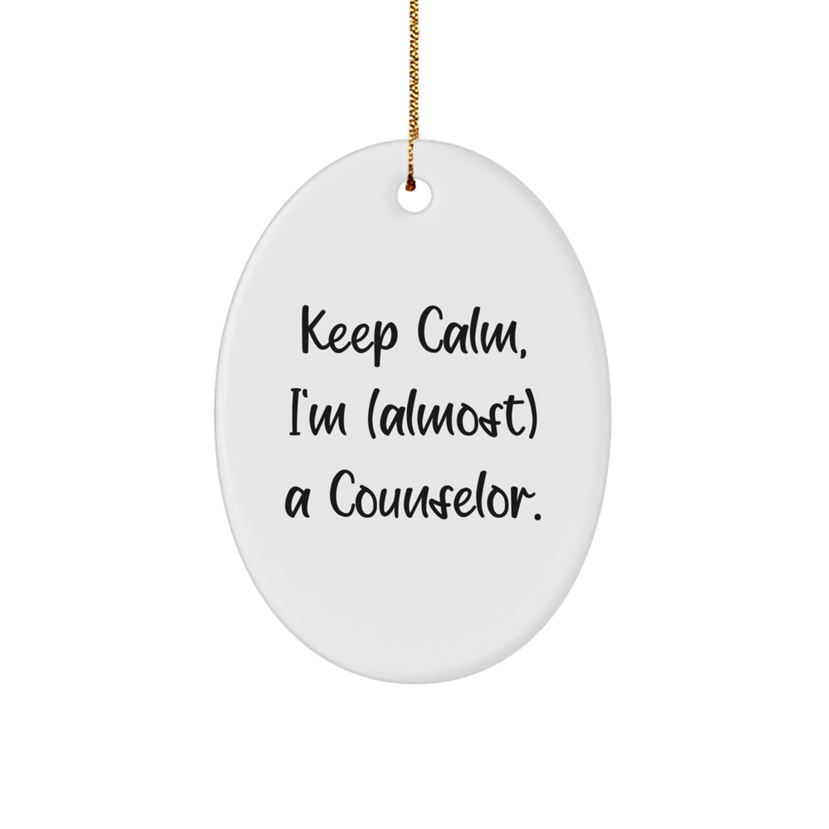 Calm Counselor Novelty Christmas Ornament for Friends Gift - Image 1