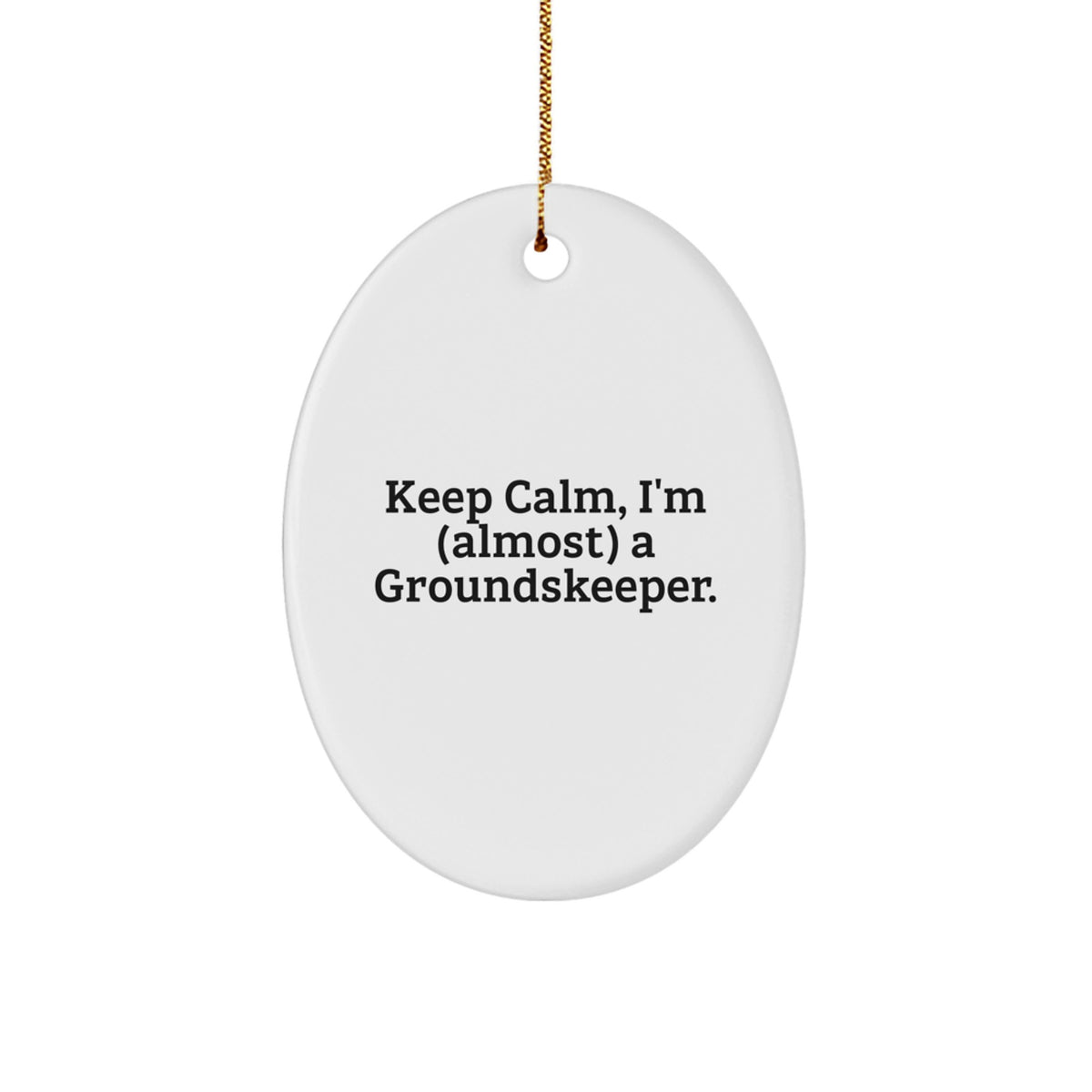 Groundskeeper Keepsake Holiday Christmas Ornament for Him Gift - Image 1