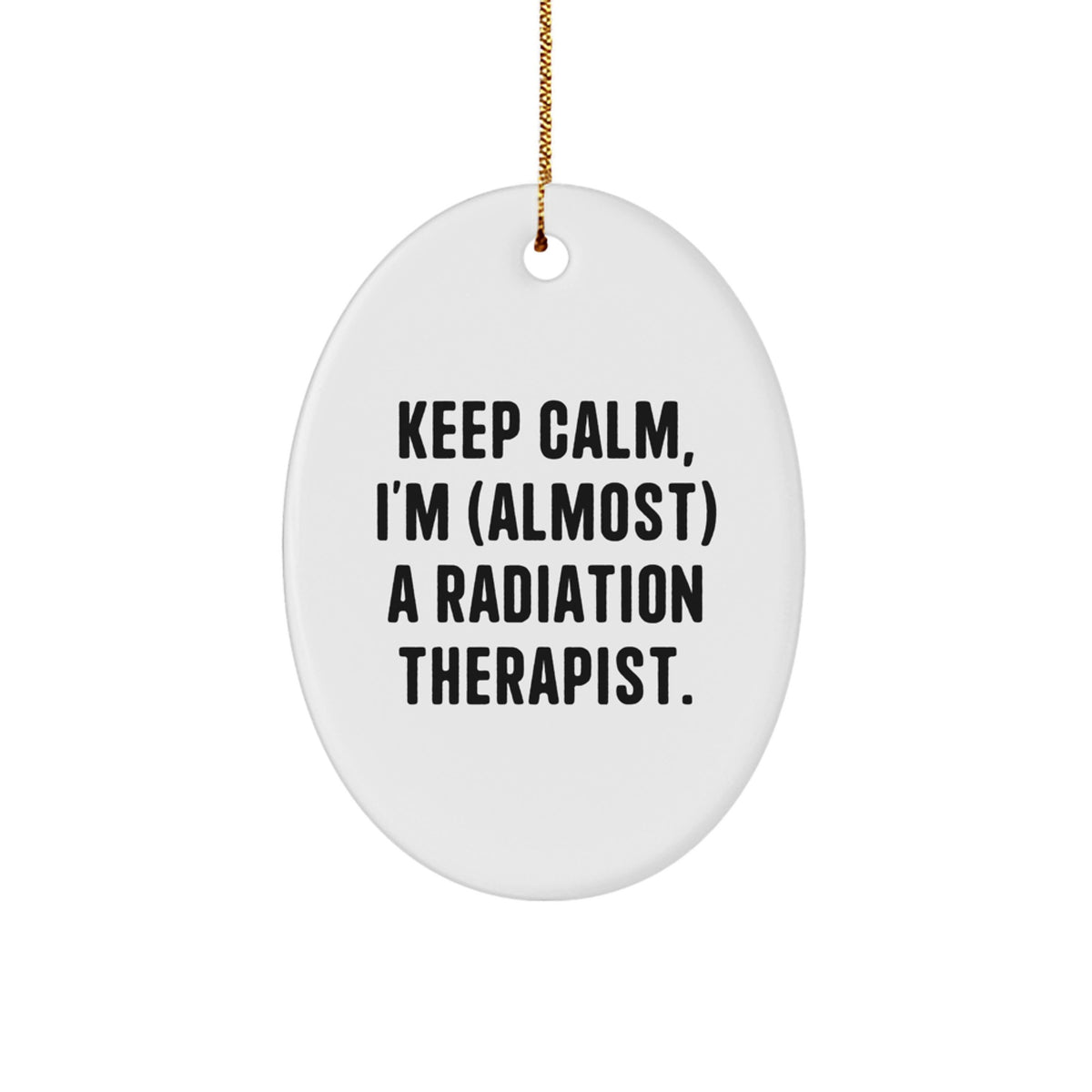 Radiation Therapist Favorite Oval Christmas Ornament for Kids Gift - Image 1