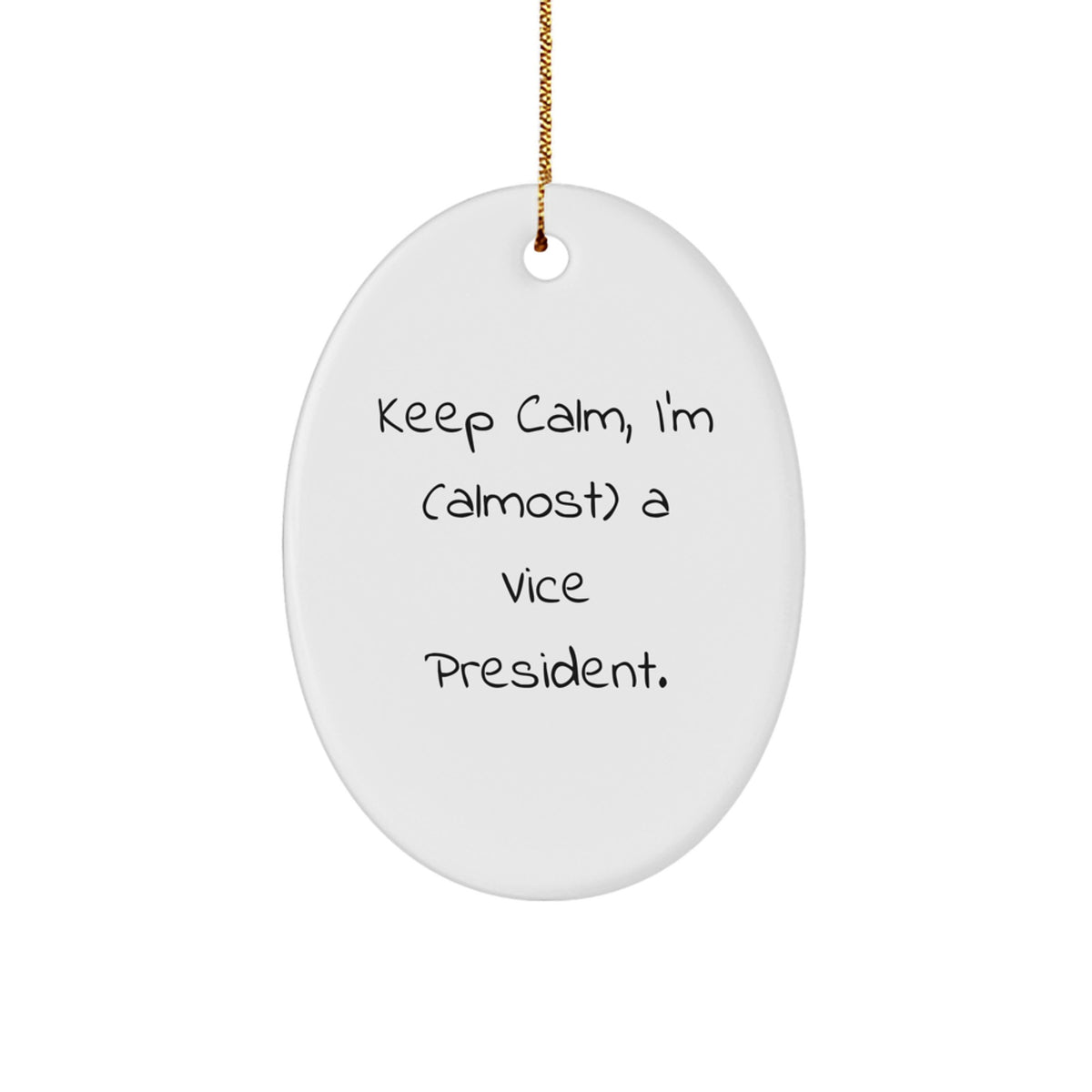 Family Treasure Vice President Christmas Ornament Keep Calm Gift - Image 1