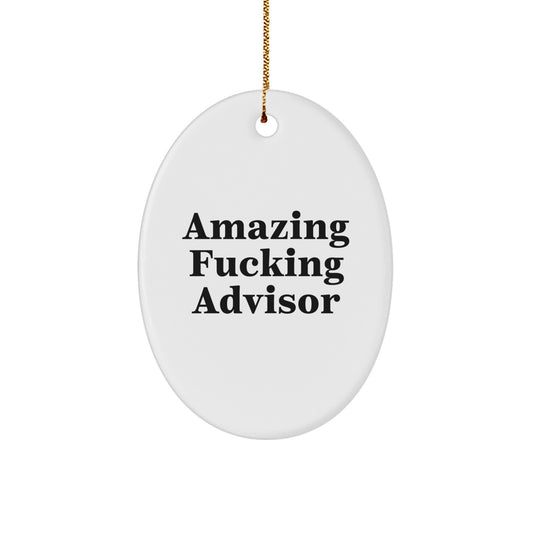 Advisor Keepsake Christmas Ornament for Him Gift Surprise Holiday - Image 1