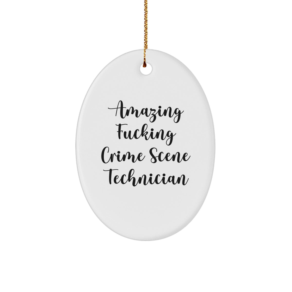 Bold Crime Scene Technician Novelty Christmas Ornament for Friends Gift - Image 1