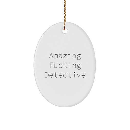 Detective Novelty Christmas Ornament Amazing Detective for Friends Gift - Image 1