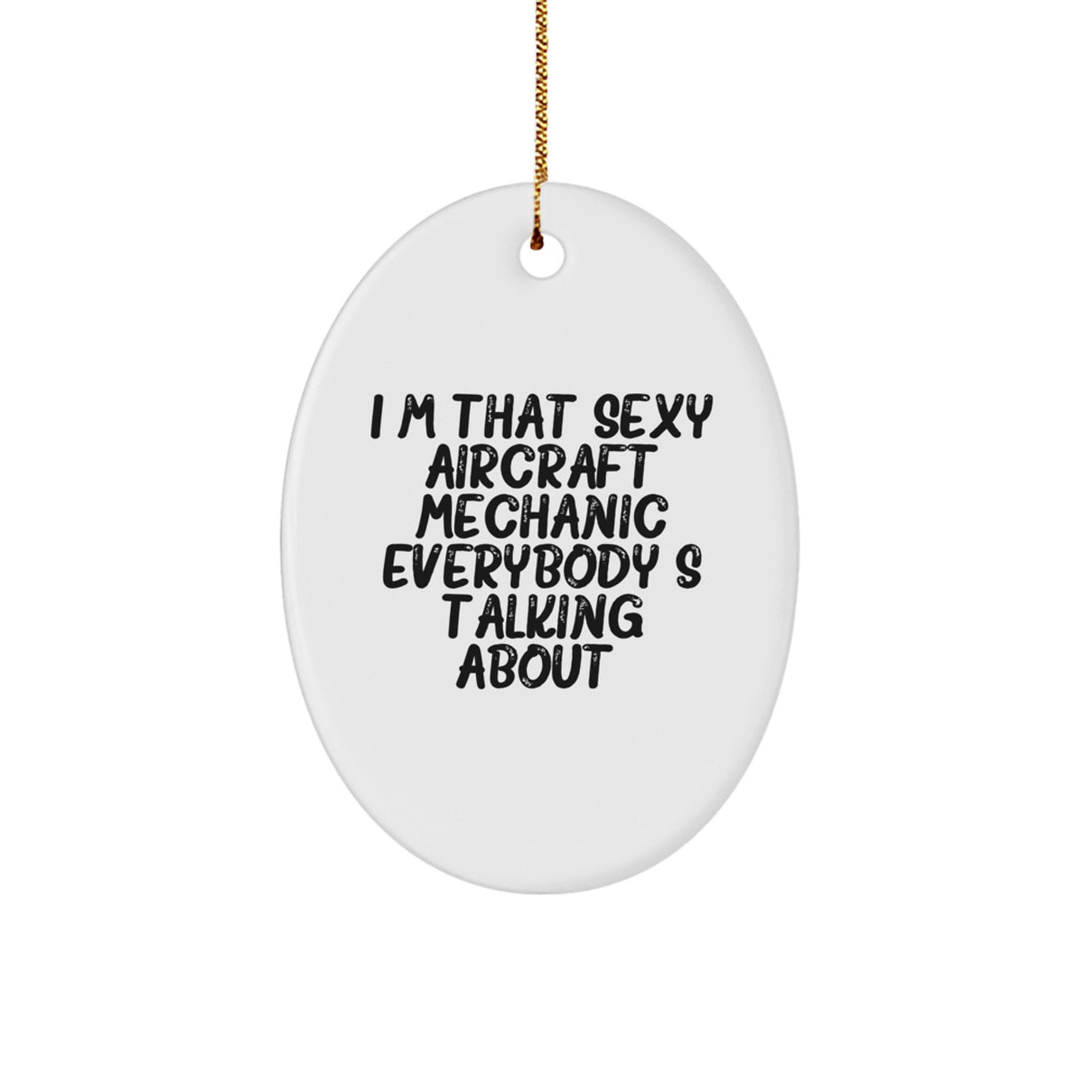 Aircraft Mechanic Collectible Christmas Ornament for Neighbors Gift - Image 1