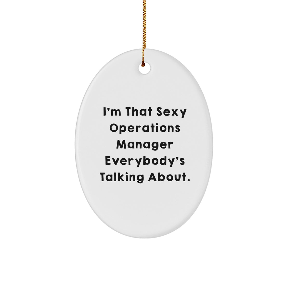 Oval Ornament Operations Manager for Neighbor Collectible Christmas Gift - Image 1