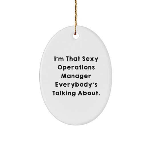 Oval Ornament Operations Manager for Neighbor Collectible Christmas Gift - Image 1