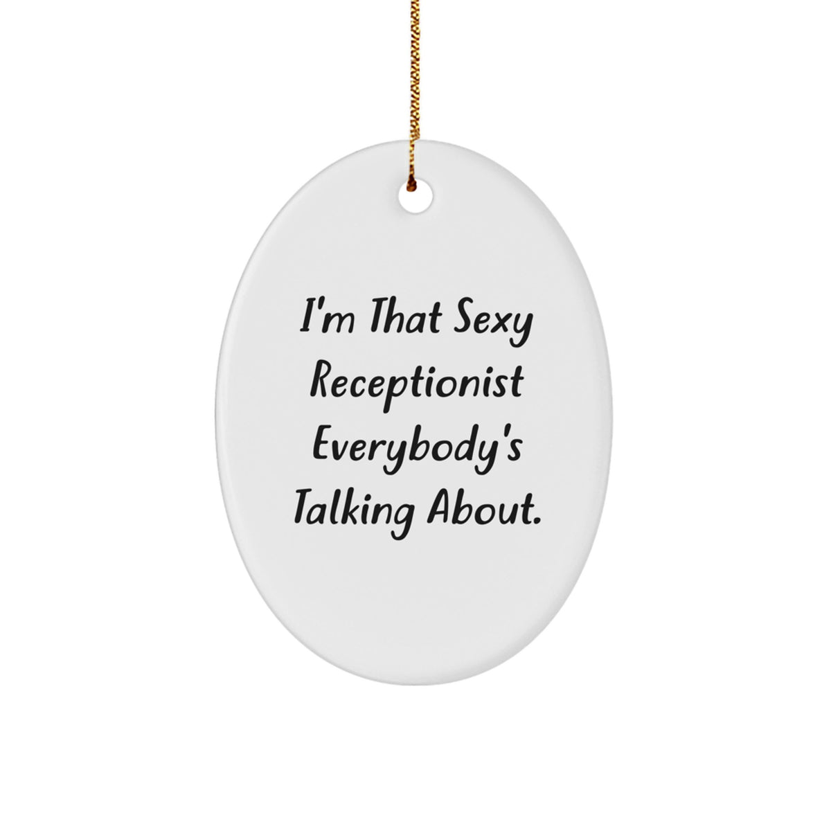 Receptionist Treasure Christmas Ornament for Family Gift - Image 1