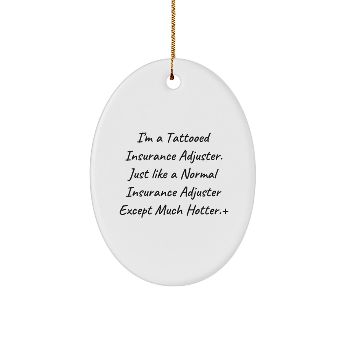 Insurance Adjuster Keepsake Surprise Christmas Ornament for Him Gift - Image 1
