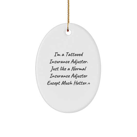 Insurance Adjuster Keepsake Surprise Christmas Ornament for Him Gift - Image 1