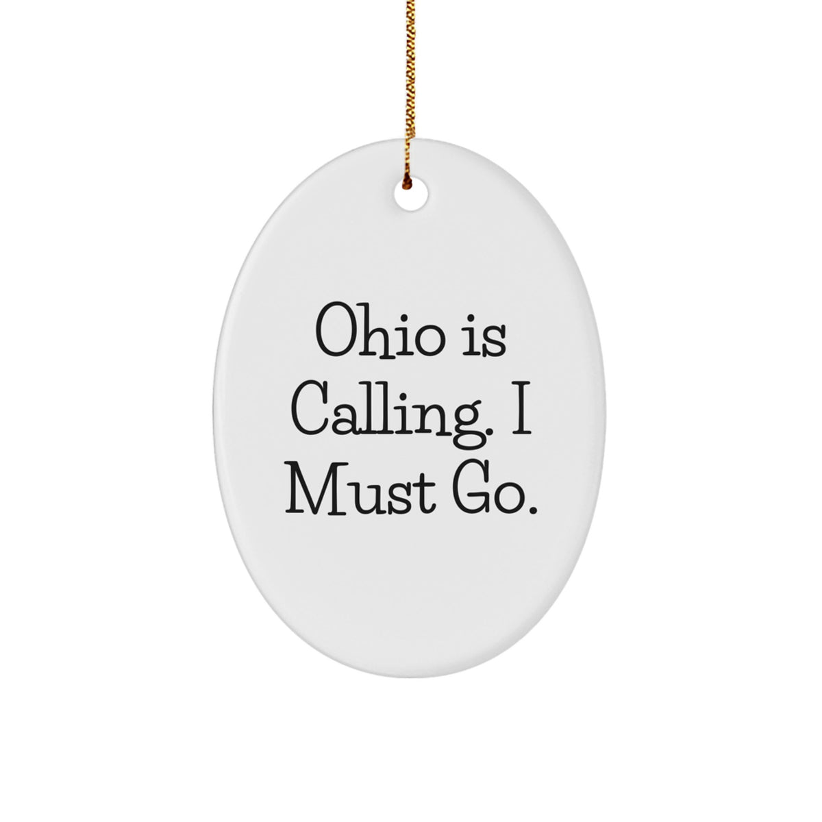 Ohio Oval Ornament Gifts from Friends and Family - Image 1