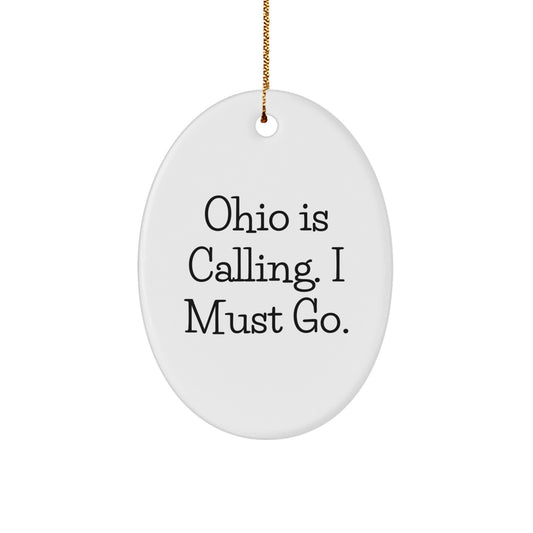 Ohio Oval Ornament Gifts from Friends and Family - Image 1