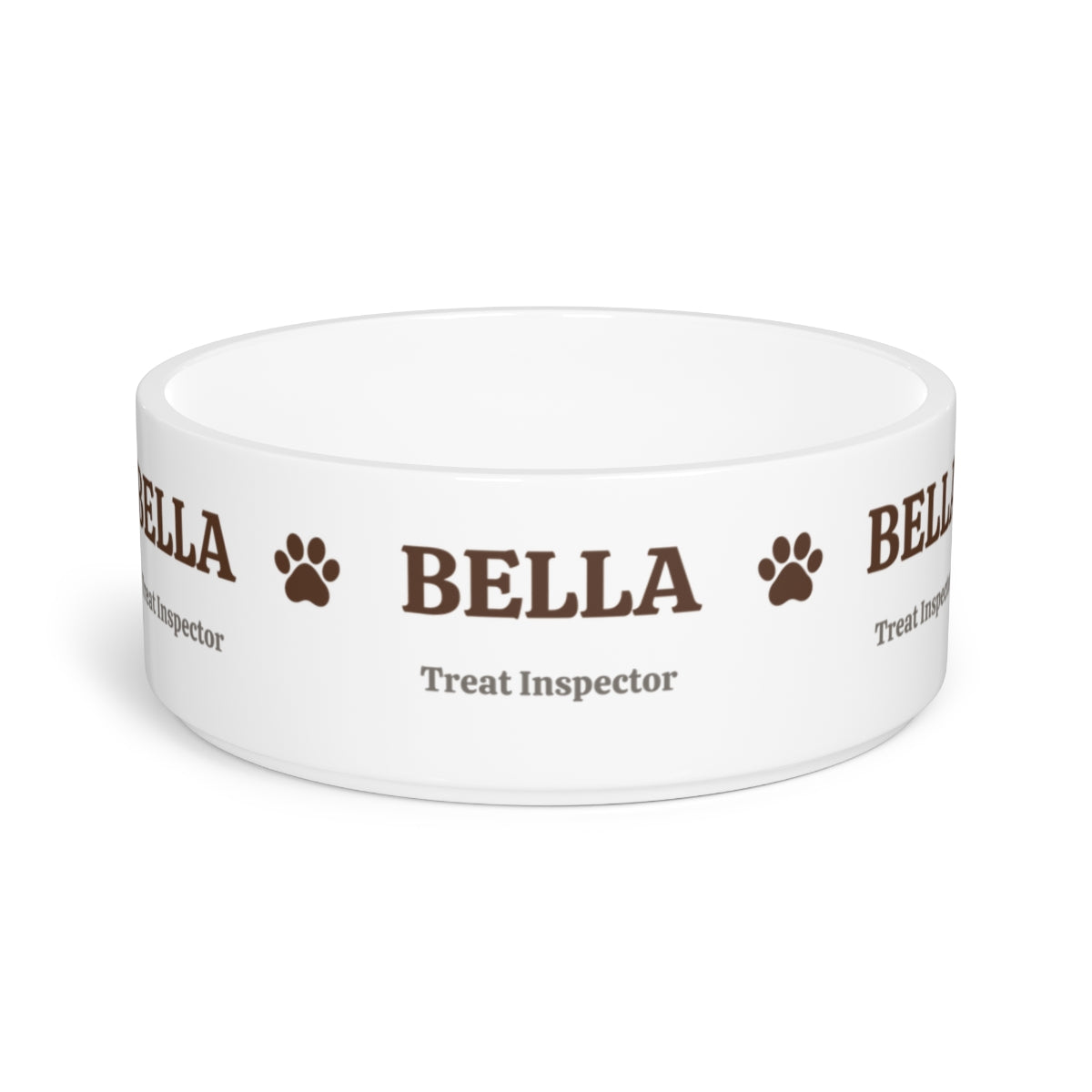 DB01 - Personalized Ceramic Dog Bowl – Name & Custom Title