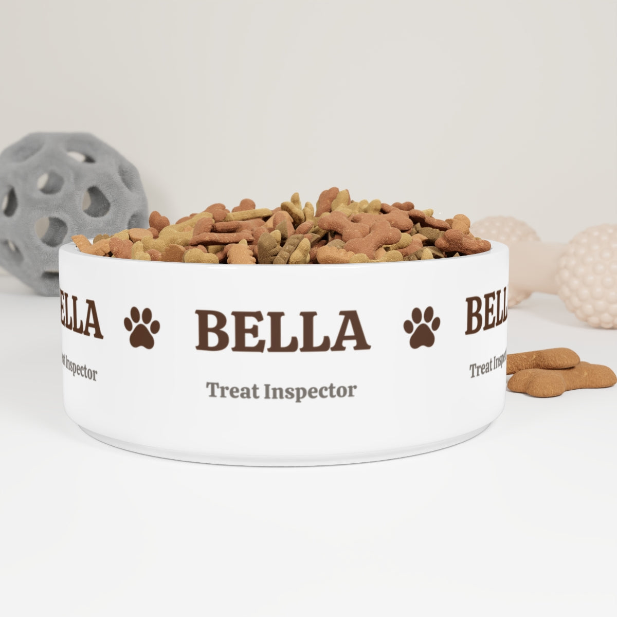 DB01 - Personalized Ceramic Dog Bowl – Name & Custom Title
