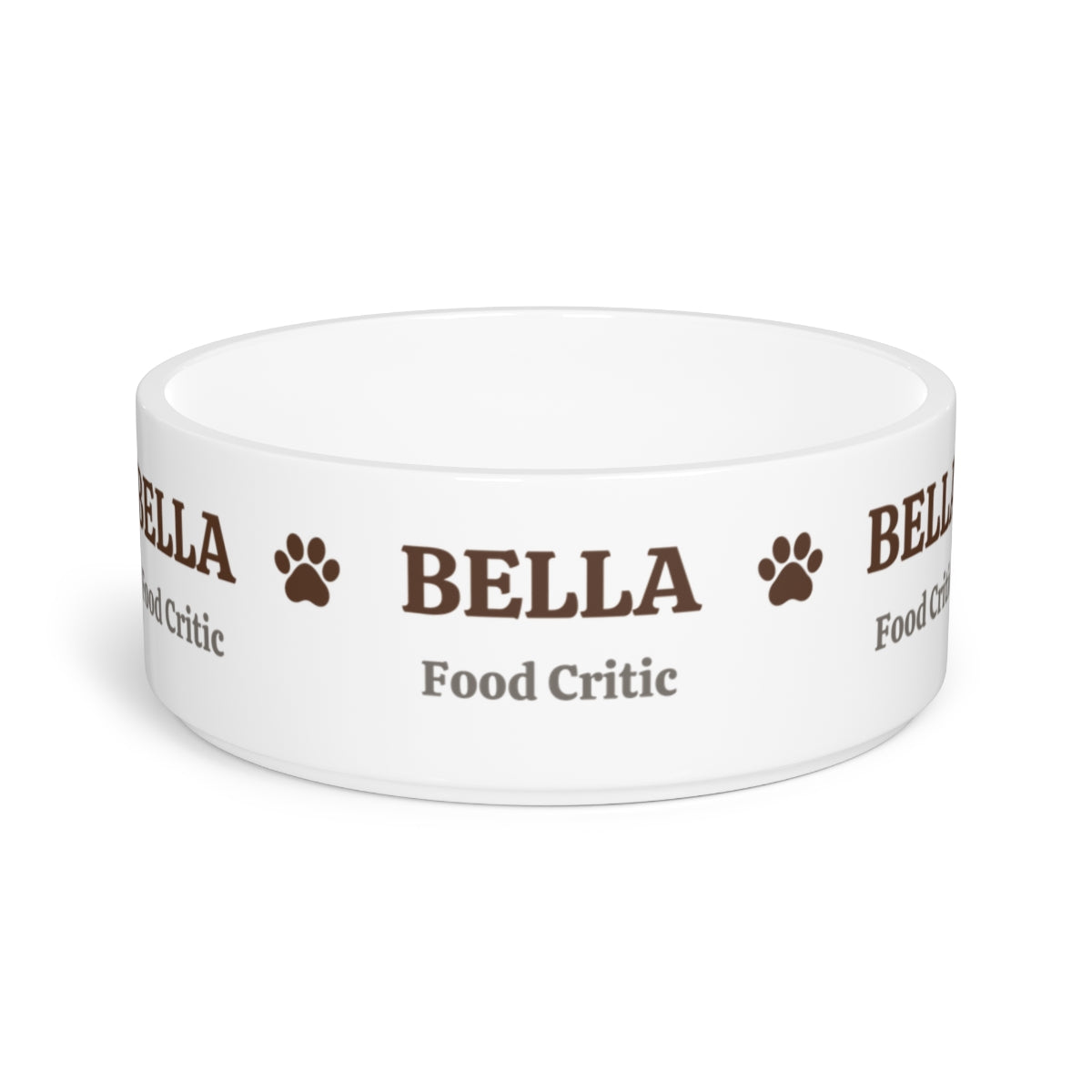 Personalized Ceramic Dog Bowl – Name & Custom Title
