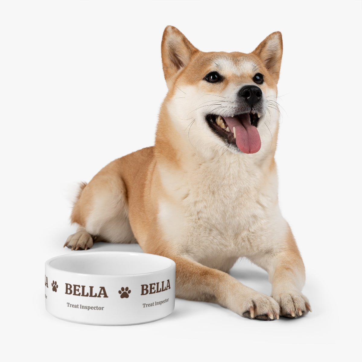 DB01 - Personalized Ceramic Dog Bowl – Name & Custom Title