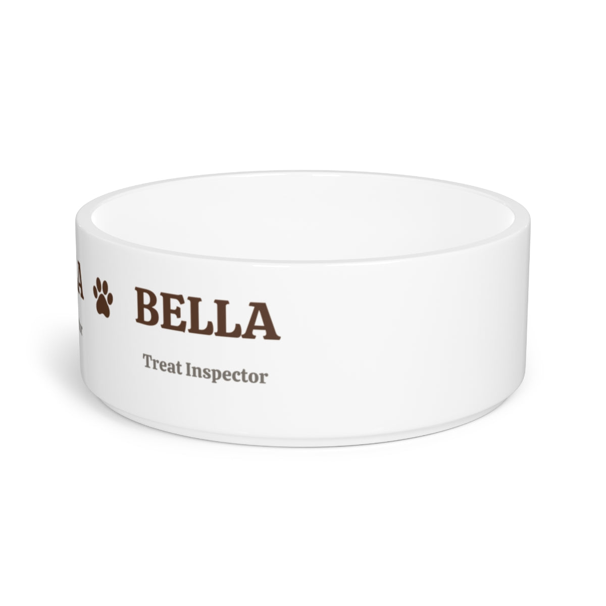 DB01 - Personalized Ceramic Dog Bowl – Name & Custom Title