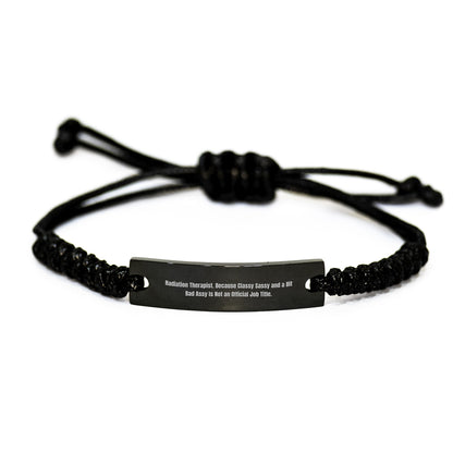 Funny Radiation Therapist Gifts from Friends for Women Rope Bracelet Christmas Unique Presents - Image 1