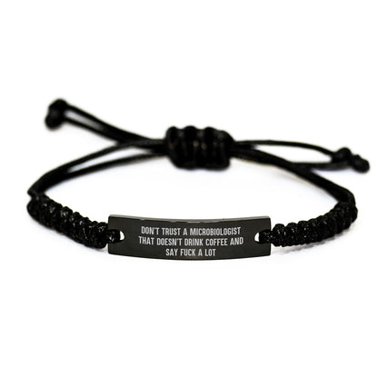 Funny Microbiologist Gifts from Men to Women - Rope Bracelet for Christmas Unique Presents - Image 1