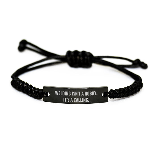Welding Rope Bracelet Gift for Men Women Friends with Inspirational Quote - Birthday Unique Gifts from Family Coworkers - Image 1