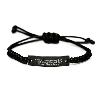 Housekeeper Keepsake Rope Bracelet for Him Adjustable Birthday Gift - Image 1