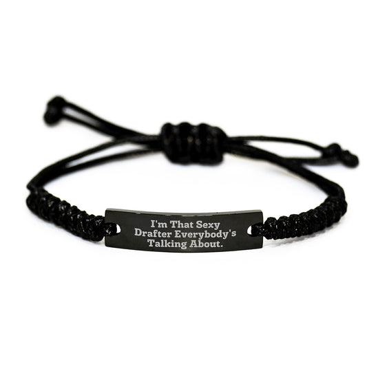 Keepsake Rope Bracelet for Him – Christmas Gift – Sexy Drafter - Image 1