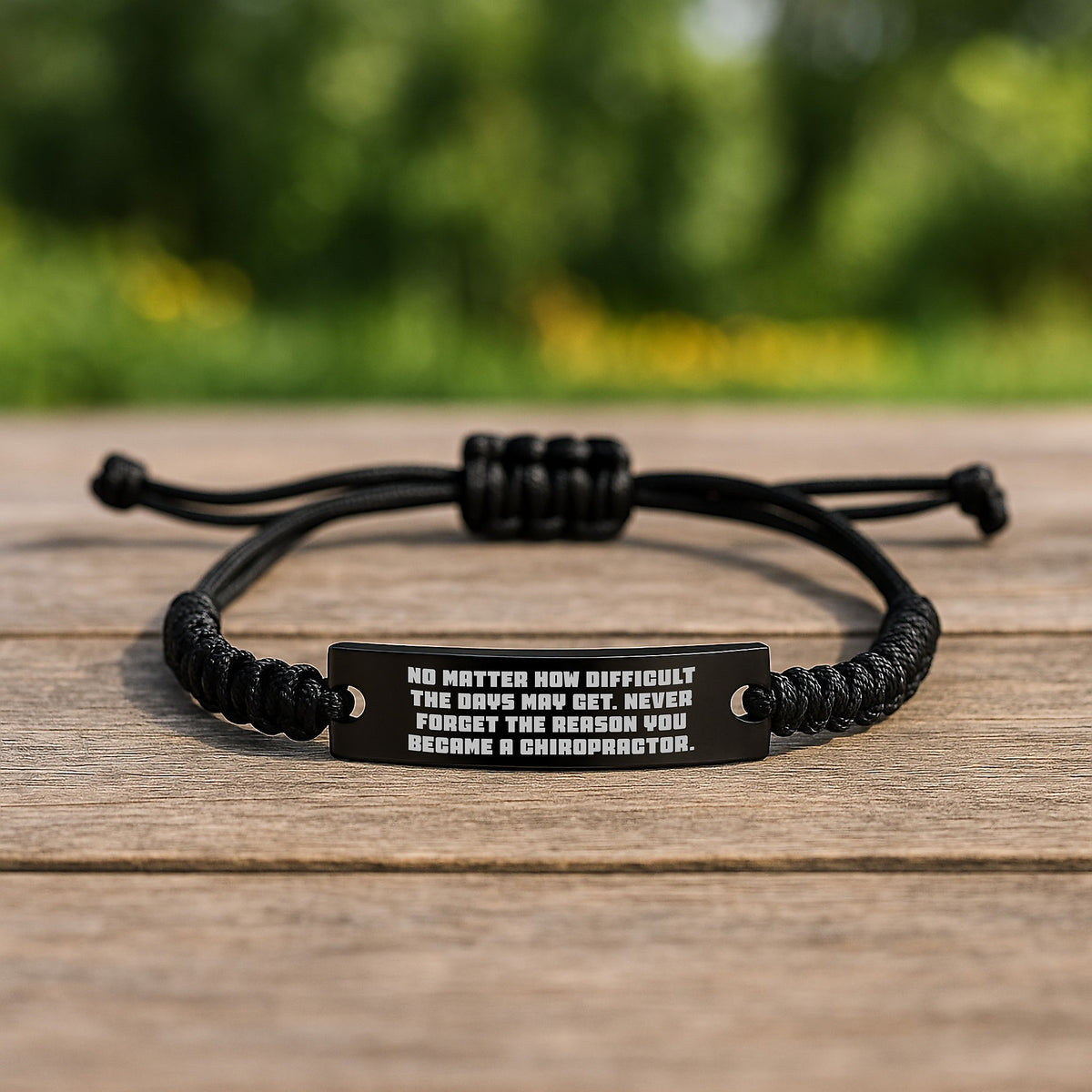 Chiropractor Rope Bracelet Gifts from Men to Chiropractor Friends on Valentine's - Inspirational Quote Rope Gift for Chiropractor Men - Image 2