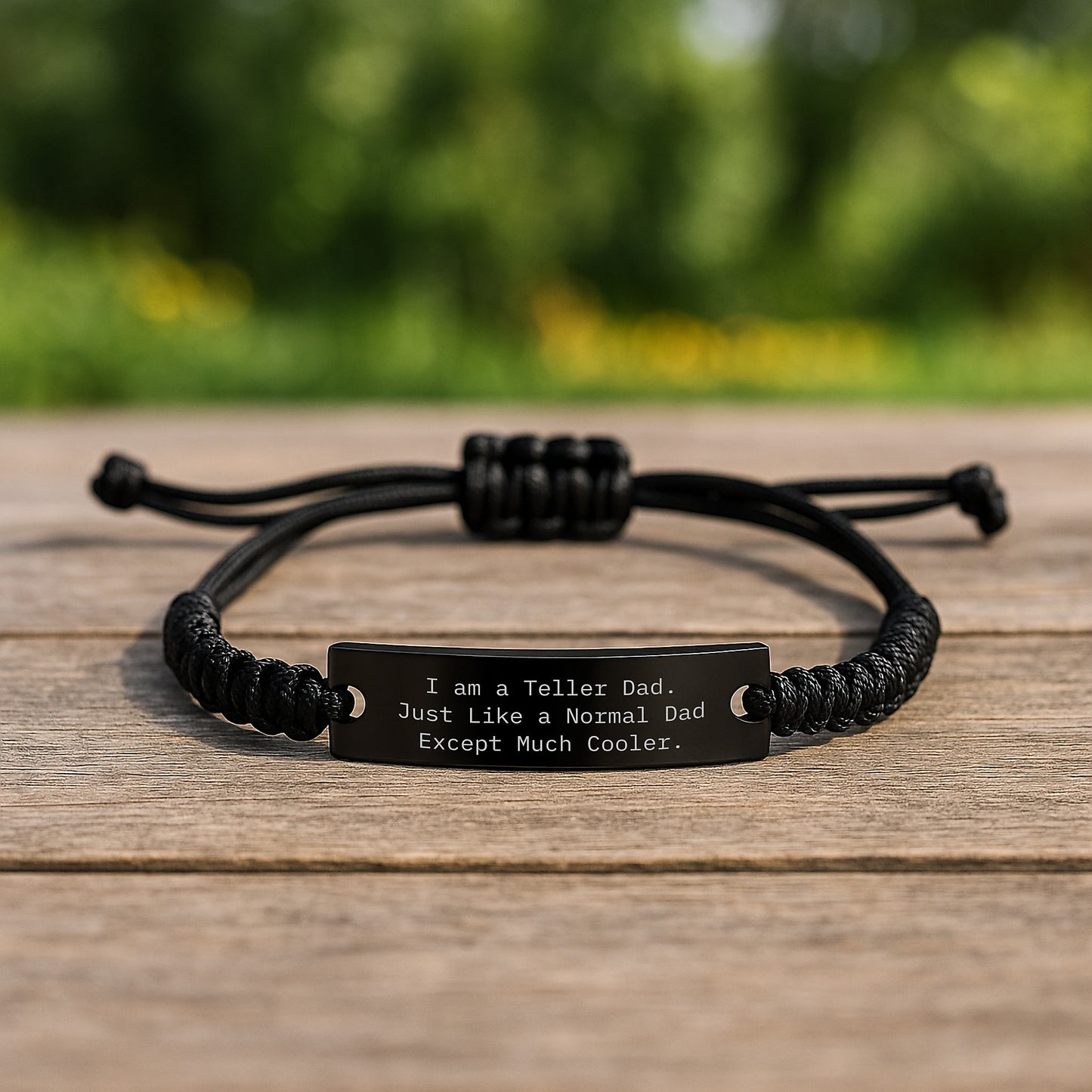 Teller Dad Keepsake Rope Bracelet for Him Birthday Gift - Cool Dad Style - Image 2