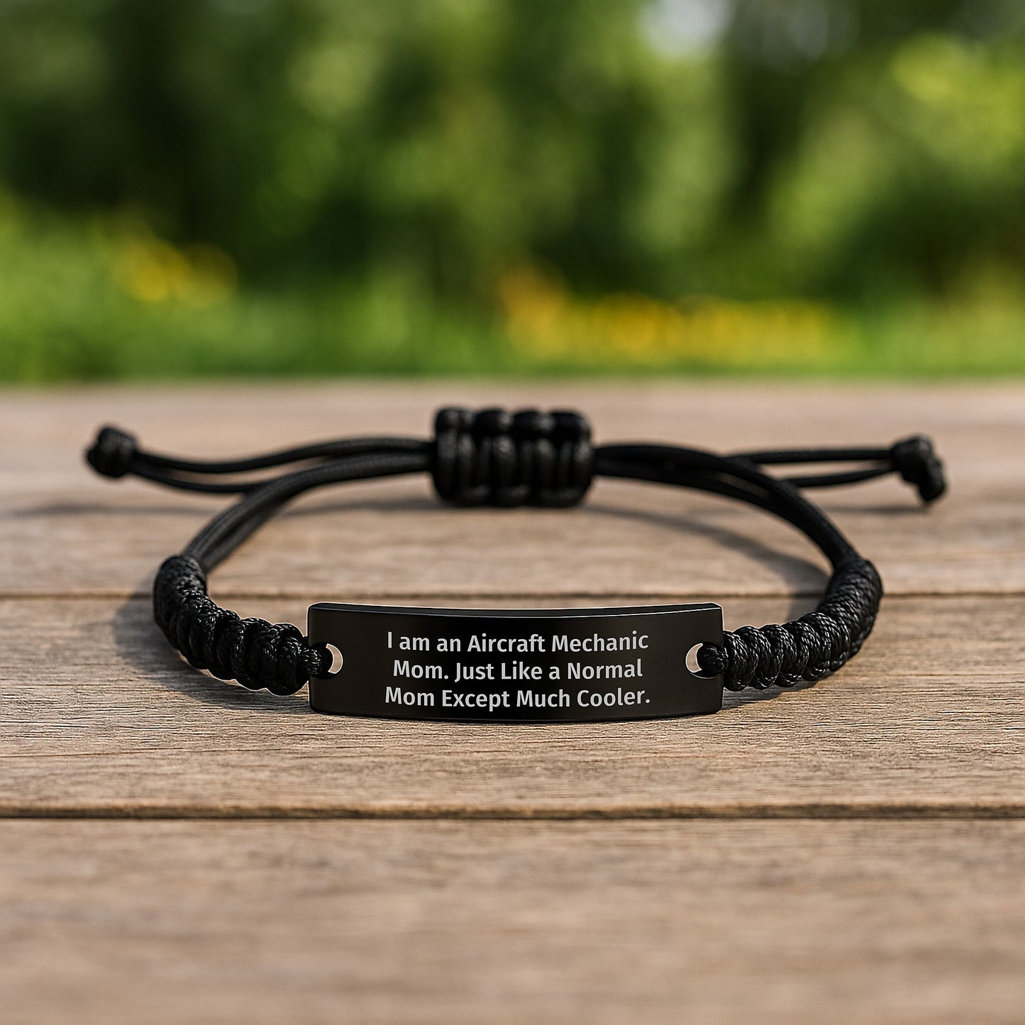 Aircraft Mechanic Rope Bracelet Keepsake Birthday Gift for Him - Image 2