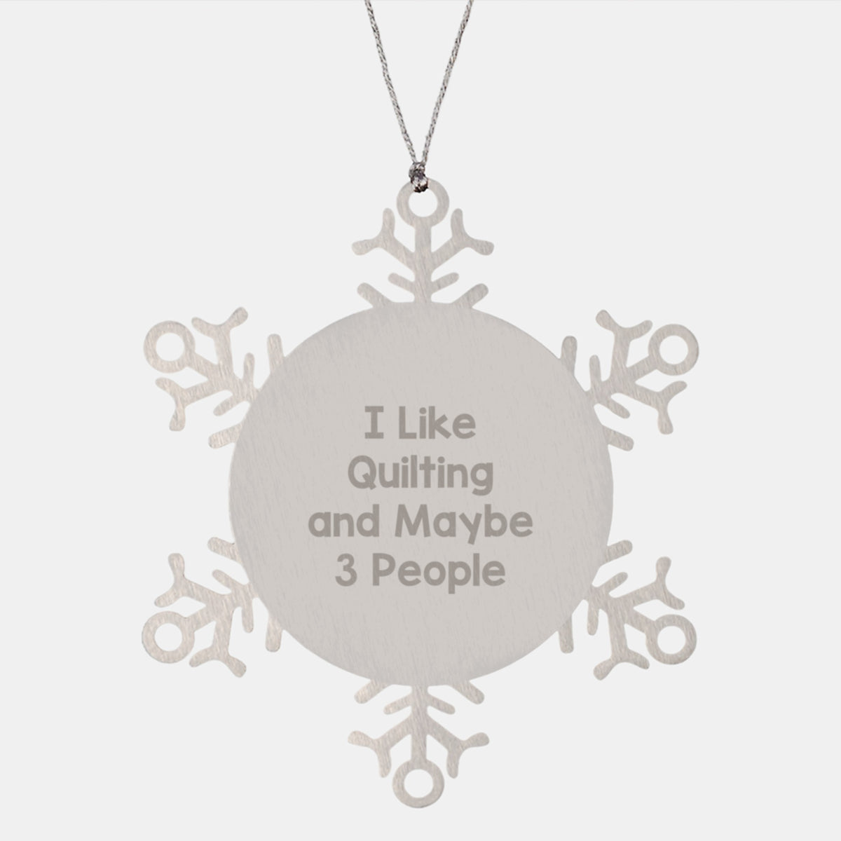 Quilting Gifts for Women - Funny Snowflake Ornament, Gifts from Friends and Family, Christmas Unique Decorations - Image 1