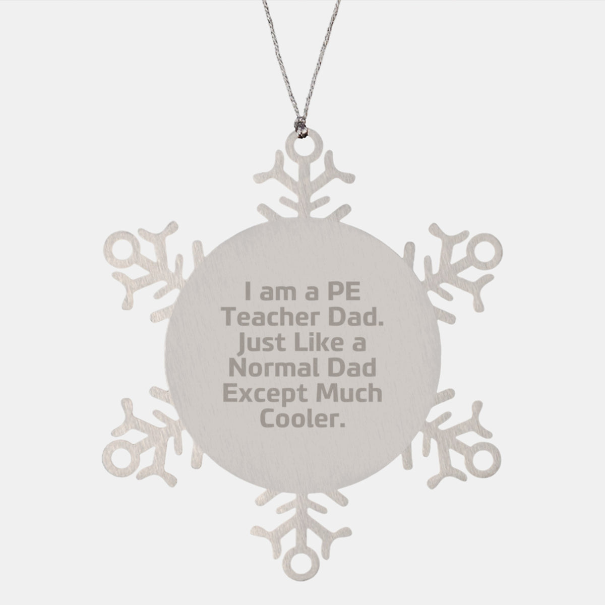 PE Teacher Keepsake Christmas Ornament for Him Cool Dad Gift - Image 1