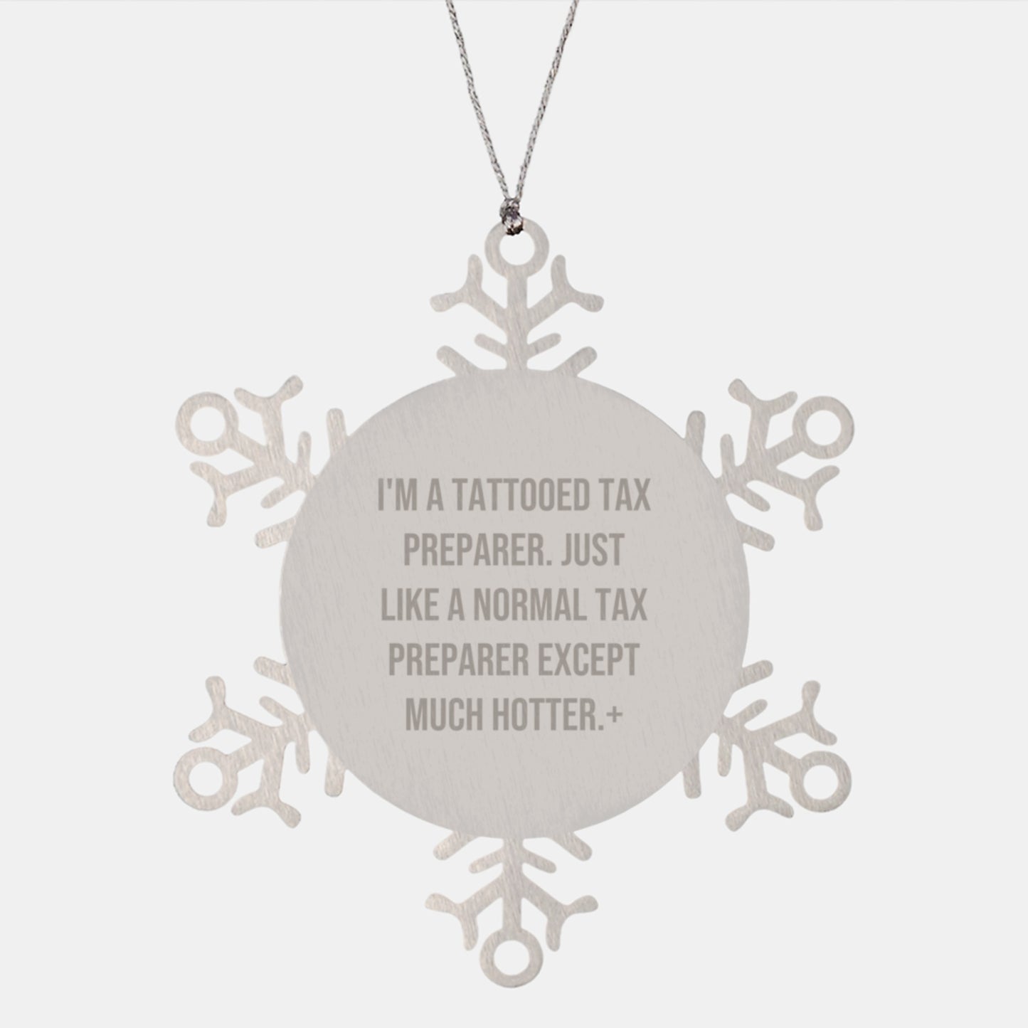 Funny Tax Preparer Gifts from Friends to Men, Women, or Coworkers, Unique Snowflake Ornament for Christmas - Image 1