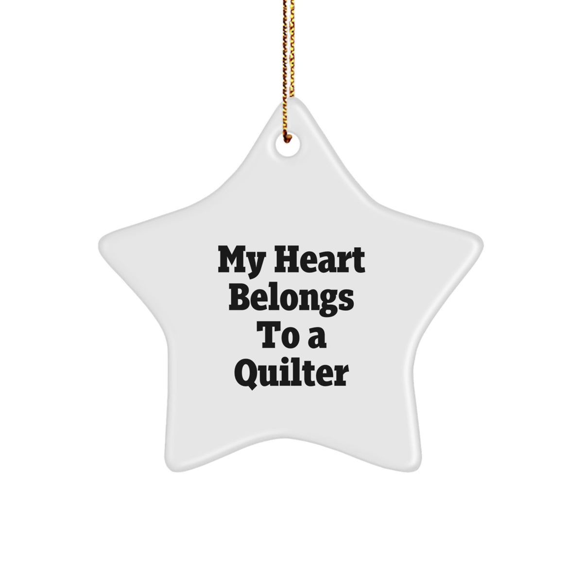 Quilter Keepsake Christmas Ornament for Him Gift - Image 1