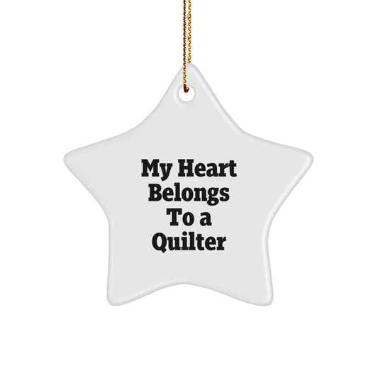 Quilter Keepsake Christmas Ornament for Him Gift - Image 1