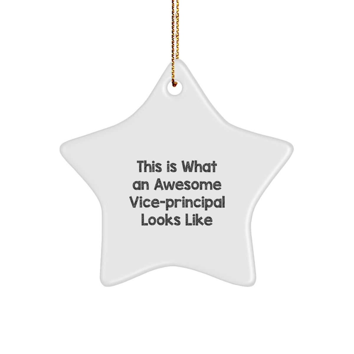 Funny Vice-Principal Gifts from Men to Vice-Principals, Star Ornaments for Christmas Unique Gifts - Image 1